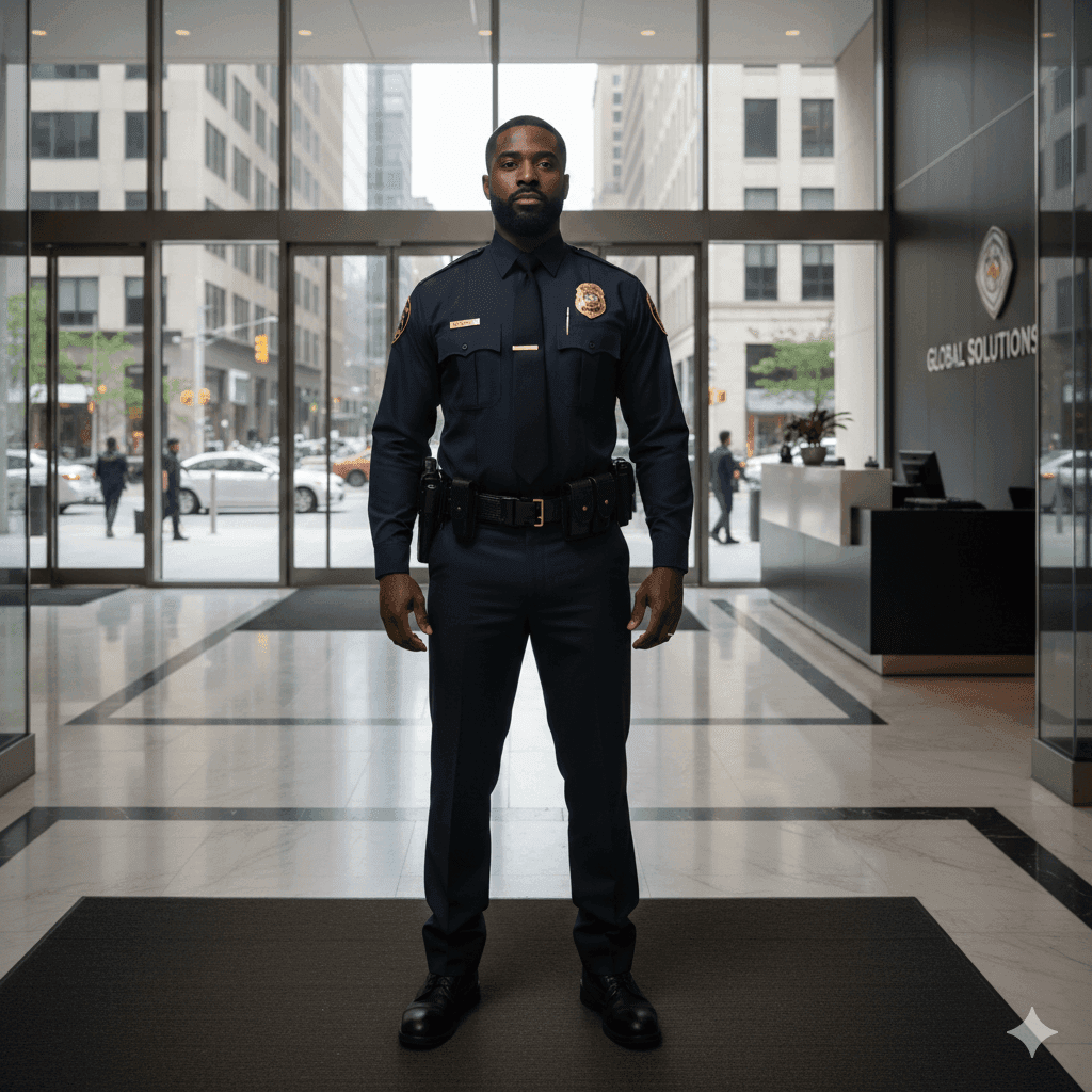 Security guard on duty